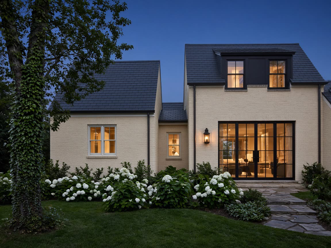 Matching-roofline addition — illustrative type of work, not a photographed Oak & Shore project